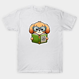 Cute Dog Book Lover Gifts T-Shirt